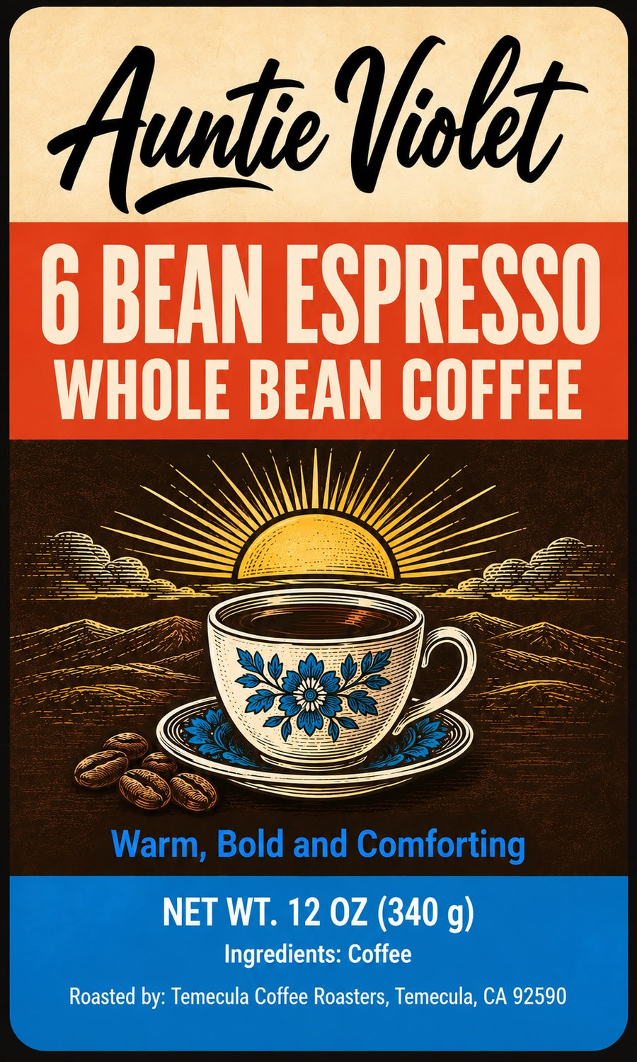 Auntie Violet 6 Bean Espresso