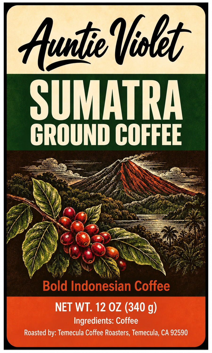 Auntie Violet Sumatra Ground Coffee